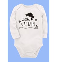 Organik Baskılı Pamuklu Unisex Bebek Body UZUNKOLE26