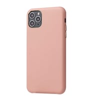 iPhone 11 Pro Max Kılıf Zore Eyzi Kadife İç Yüzey Suni Deri Kılıf (Pembe)