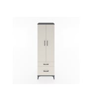 Hyperion Dolap 4 Raflı 2 Çekmeceli 2 Kapaklı 60x44x195 Antrasit-Aytaşı
