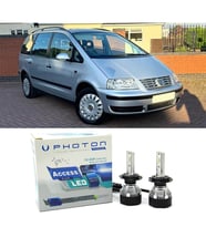 Vw Sharan Tek Merçekli Far İçin H4 Access Yeni Seri Beyaz 2001-2010