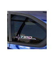 Tipo Yan Cam Sticker Oto Kapı 20 Cm X 7 Cm Hologram c34
