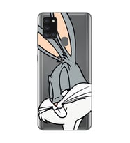 Samsung Galaxy A21S Uyumlu Bugs Bunny Desenli Şeffaf Telefon Kılıfı