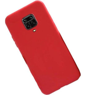 Redmi Note 9S ile Uyumlu Cappy Silikon Kılıf Kırmızı