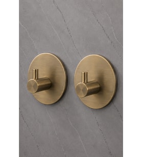 2 Adet Oval Paslanmaz Çelik Banyo Askısı Havlu Askısı Lif Askı