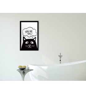 BK Home Banyo Dekoratif Ahşap Siyah Çerçeveli Tablo-29