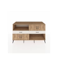 Kronos Konsol 3 Raflı 2 Çekmeceli 4 Kapaklı 176x59x99 Çam-Çam/Aytaşı