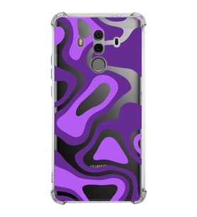 PrintiFy Huawei Mate 10 Pro Uyumlu Köşe Korumalı Renkli Desen Tasarımlı Şeffaf Silikon Kılıf