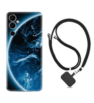 Tecno Pova Neo 2 Kılıf Silikon Boyun Askılı İpli Desenli Silikon Blue Planet 1610