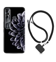 Tecno Spark 6 6 Go 8C 8 Pro 7 7 Pro Kılıf Boyun Askılı Silikon Çiçekler 1639