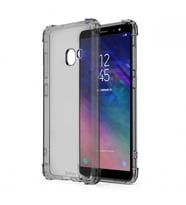 Blogy Galaxy A6 ile Uyumlu Crystal Fit Kılıf Smoke Black