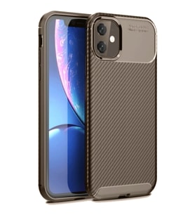 11 Auto Focus Karbon Kapak - Kahverengi