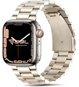 Apple Watch Series SE/11/10/9/8/7/6/5/4/3 ile Uyumlu Çelik Kordon (BBL04)