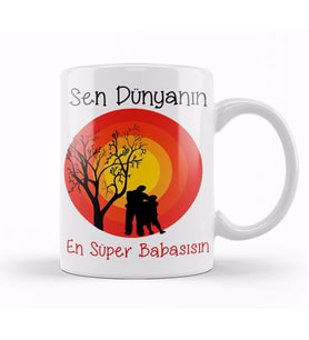 Babalar Günü Babaya Hediye 028 Kupa Bardak Porselen