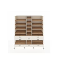 Kronos Dolap 19 Raflı 8 Çekmeceli  220x59x243 Aytaşı-Çam/Aytaşı