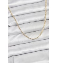 CM 14K Gold Renk Pirinç Lazer Model 60 cm Kadın Kolye - TJ-BKO10927
