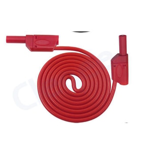 Test Kablosu Korumalı Tip Prop Uçlu 0,5 metre Kırmızı
