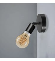 RİOLİGHT MODERN1 1XE27 DUYLU SİYAH MAFSALLI HAREKETLİ BAŞLIK METAL DUVAR APLİK