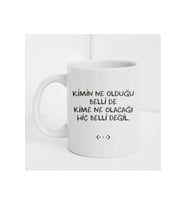 Duvar Yazılı Baskılı Kupa/bardak