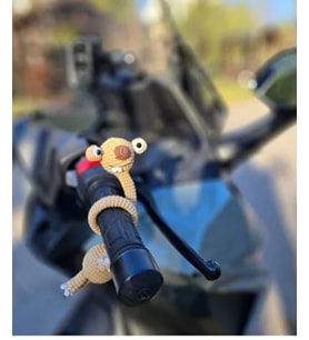 Amigurumi buz devri sid motorsiklet süsü (telli)