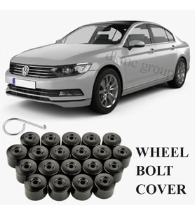 PASSAT B8 SEDAN 2015-2018 MODEL ARASI UYUMLU 20 ADET ŞİFRESİZ-1K BİJON KAPAĞI TAKIM SİYAH