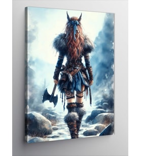 Kanvas Tablo Viking Kadın
