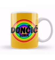 Luka Doncic   Basketball gifts Vintage Retro Rainbow Quotes For BOYS AND Dad Kupa Bardak Porselen