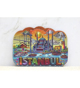 İstanbul Temalı Silikon Buzdolapı Süsü Magnet Alk5376