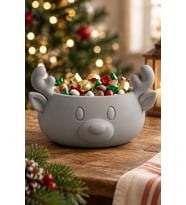 Sonbahar ve Noel Temalı Ren Geyiği Bowl - Sunum Kabı