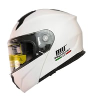 Motosiklet Çene Açılır Kask Güneş Vizörlü Ece 22.06 Sertifikalı New Motor Kaskı V2 Whıte