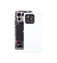 Xiaomi Mi 13T Pro Arka Kapak - Arka Pil Batarya Kapağı Kamera Lensli - 23078PND5G Uyumlu (Beyaz)