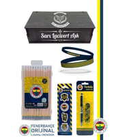 Fenerbahçe Orijinal Lisanslı Kalem Bileklik Kuru Boya Silgi Hediyelik Set (Lacivert)