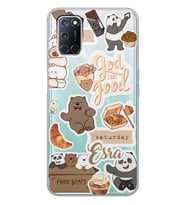 Oppo Good Stickers Tasarımlı Şeffaf Telefon Kılıfı