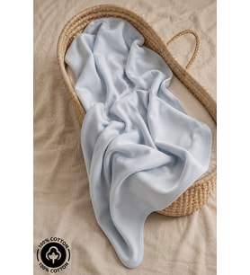 Unisex Bebek %100 Pamuklu Penye Çift Katlı Bebek Battaniyesi 85x100 cm