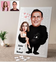 Kong Gorilli Karikatürlü Kişiye Özel Puzzle