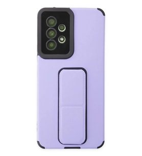 Newface Samsung Galaxy A53 5G Kılıf Mega Standlı Silikon - Lila