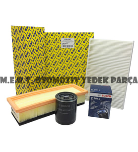 Fiat Albea 1.4 Filtre Bakım Seti (2006-2012) Opar + Bosch