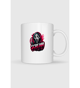 Scream Baskılı Kupa Bardak