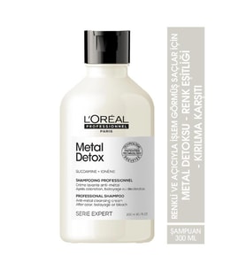 Serie Expert Metal Detox Renkli ve Açıcı ile İşlem Görmüş Saçlar İçin Metal Karşıtı Şampuan 300ml