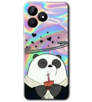 Realme C53 Kılıf HD Desen Baskılı Kılıf - Milkshake Panda