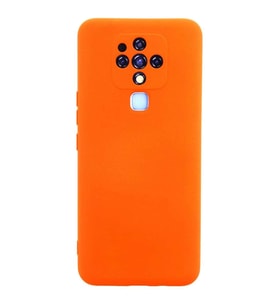 Camon 16 Kılıf Nano içi Kadife Silikon - Turuncu