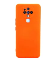 Camon 16 Kılıf Nano içi Kadife Silikon - Turuncu