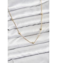 CM Gold Renk Top Zincirli Kadın Kolye TJ-BKO10915