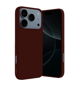 Apple İphone 17 Pro Nano İçi Kadife Silikon - Bordo