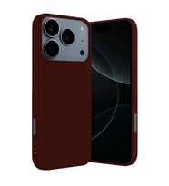 Apple İphone 17 Pro Nano İçi Kadife Silikon - Bordo