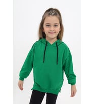 Toontoy Kız Çocuk Nakışlı Sweatshirt (Çimen Yeşili)