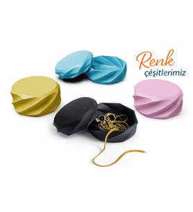 Takı Kutusu Organizer 7,5x7,5 cm  Kapaklı Mücevher Kutusu Taşınabilir Seyahat Takı Saklama Kutusu