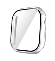 Apple Watch 10 42mm Uyumlu Sert PC Kasa ve Ekran Koruyucu Zore Watch Gard 35 (Gümüş)