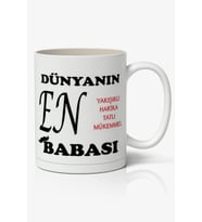 Dünyanın En Yakışıklı Harika Tatlı Mükemmel BABASI Babalar Günü Baskılı Kupa Bardak Baskılı Kahve Kupa Bardak