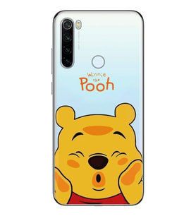 Redmi Note 8 Uyumlu Winnie The Pooh Desenli Şeffaf Telefon Kılıfı