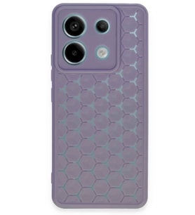 Redmi Note 13 Pro 5G Kılıf Petek Silikon Kapak - Lila